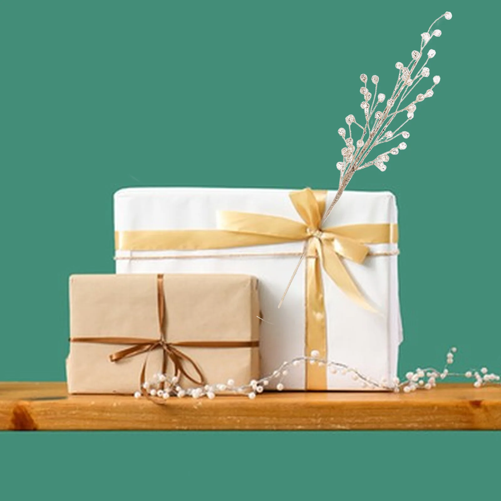 

Artificial Christmas Tree Branch Acrylic Bead Drop Branch Holiday Window Display Christmas Party Decoration Bouquets Table