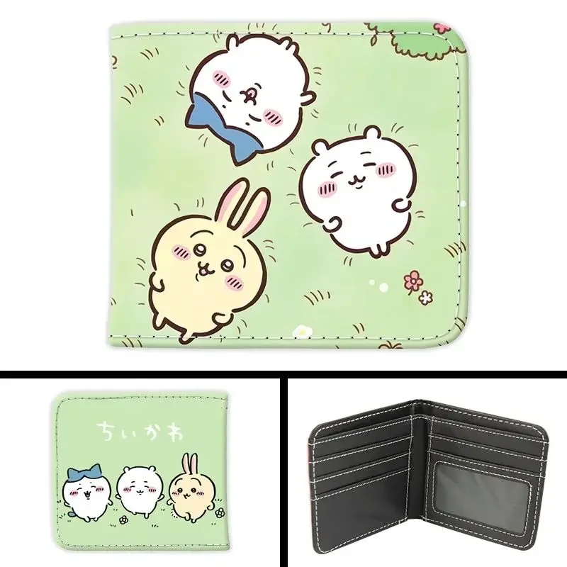 Cute Chiikawa Usagi Wallet Thick PU Material Drop Resistant Wear Resistant Portable Multi Card Slots for Coins Cards ID Card