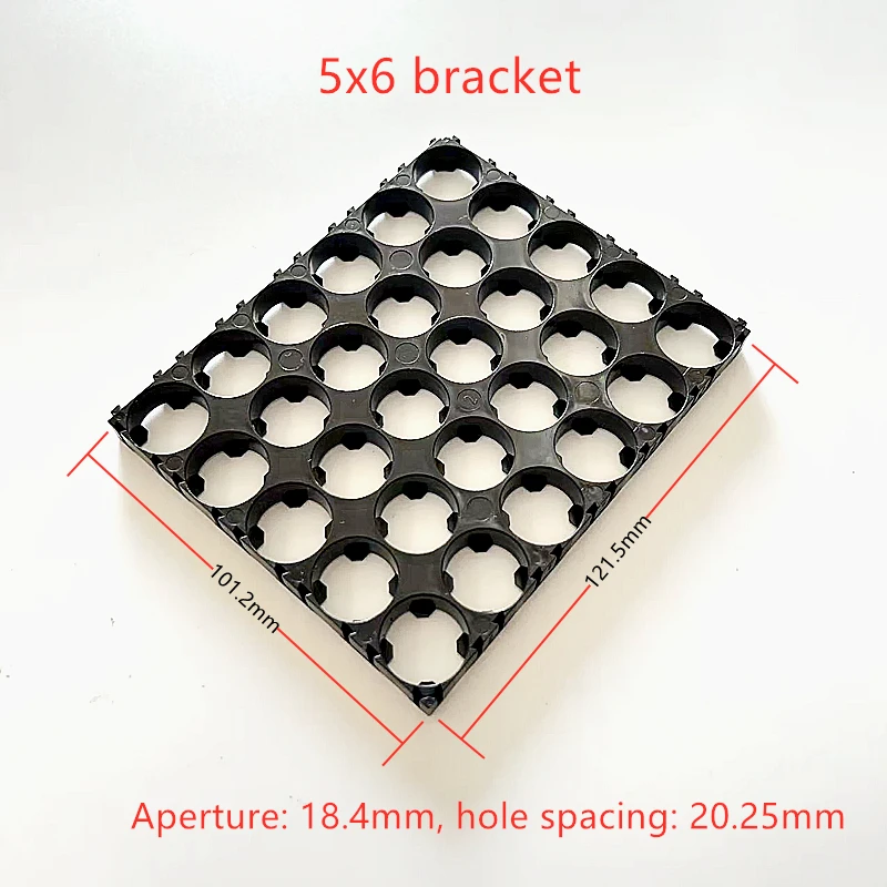 18650 battery fixing bracket 3x5, 3x6, 4x5, 4x6 bracket can be spliced and combined with circular column battery connection base