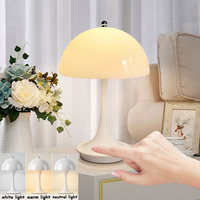 New Design Table Lamps 3 Colors Dimming ABS Portable LED Decoration for Night Light Simple Modern Rechargeable