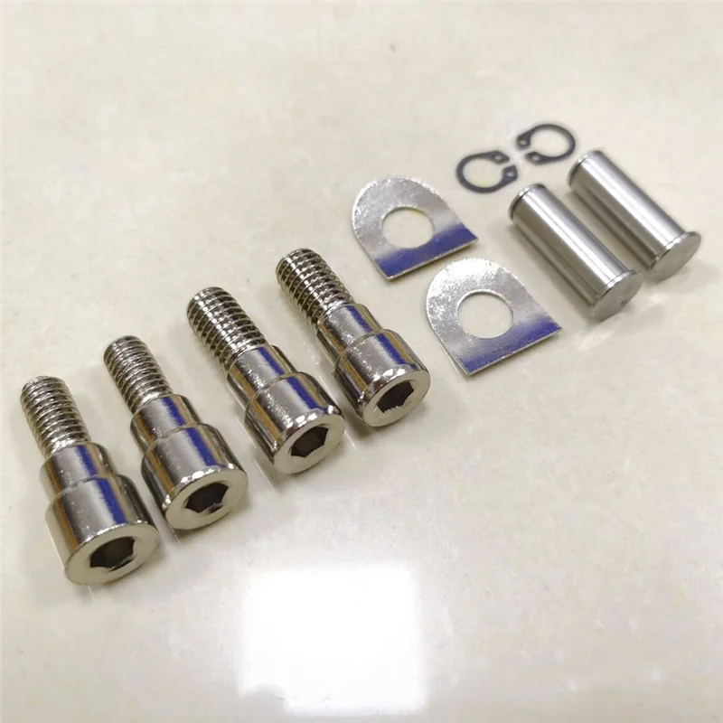 

1 Pair Chrome Footboard Mount Accessories For Electra Glide Classic FLHTC 93-Later Touring Rear Passenger Mini Foot Peg