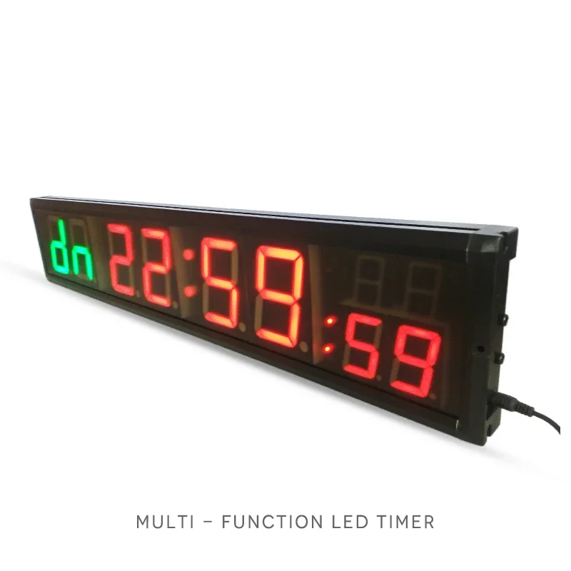 Honghao remote control led gym timer countdown electronic clock display gym boxing hall time digital gym clock