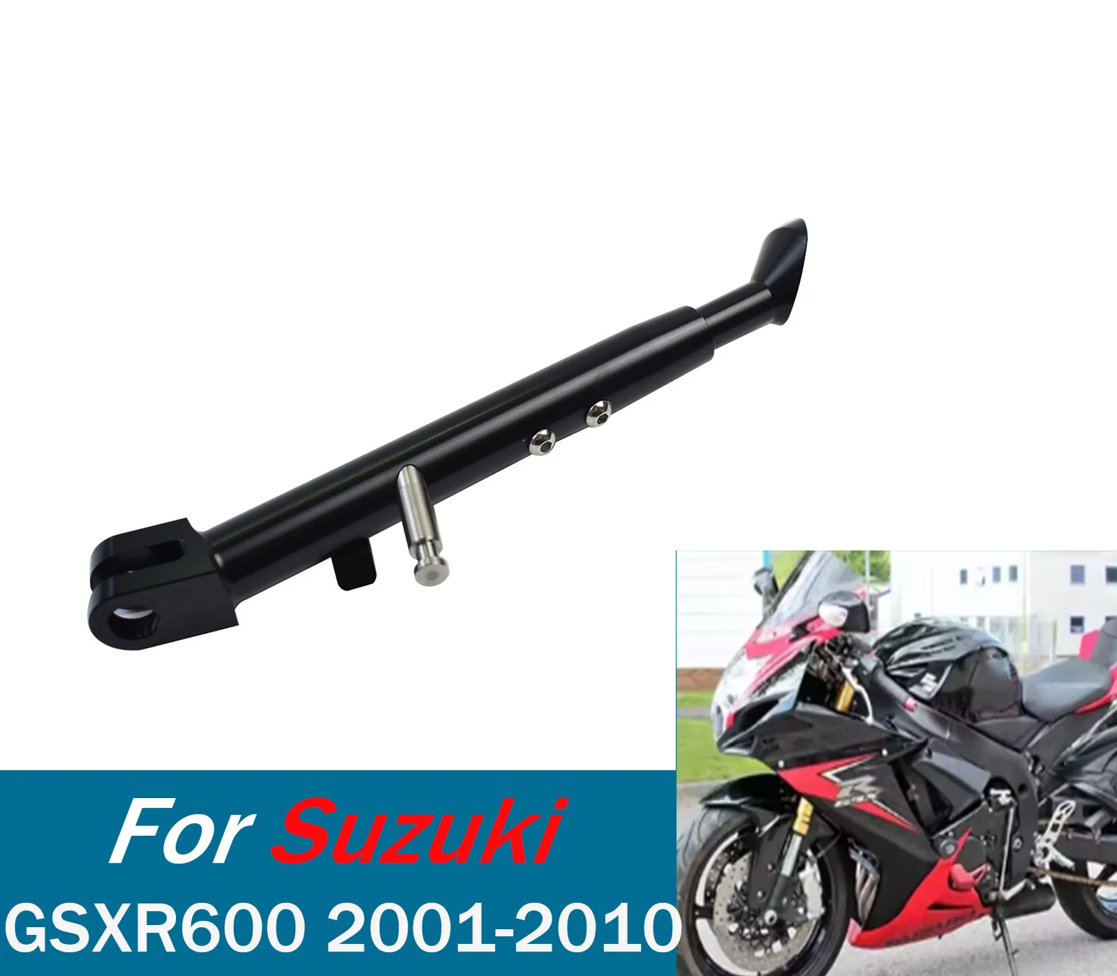 

Для GSXR600 700 1000 подставка для ног, боковая подставка для Suzuki GSXR600 700 1000, регулируемая подставка, аксессуары для боковой подставки ﻿