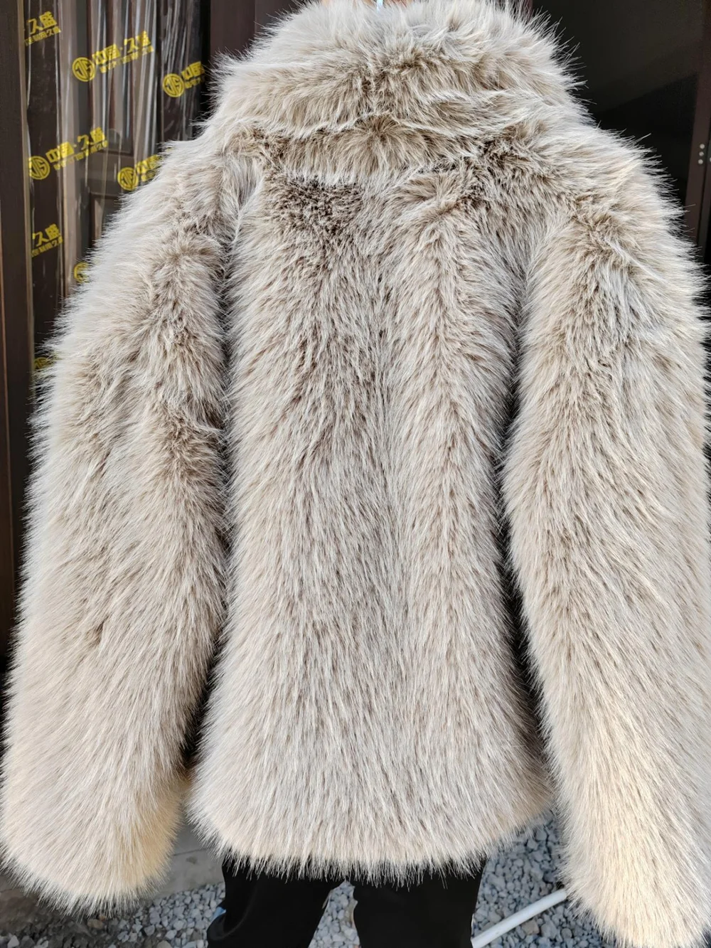 Luxury Fluffy Fur Coat For Women Loose Turn Down Collar Long Sleeve Warm Coats 2024 Autumn Winter Chic Female Outerwear Clothing