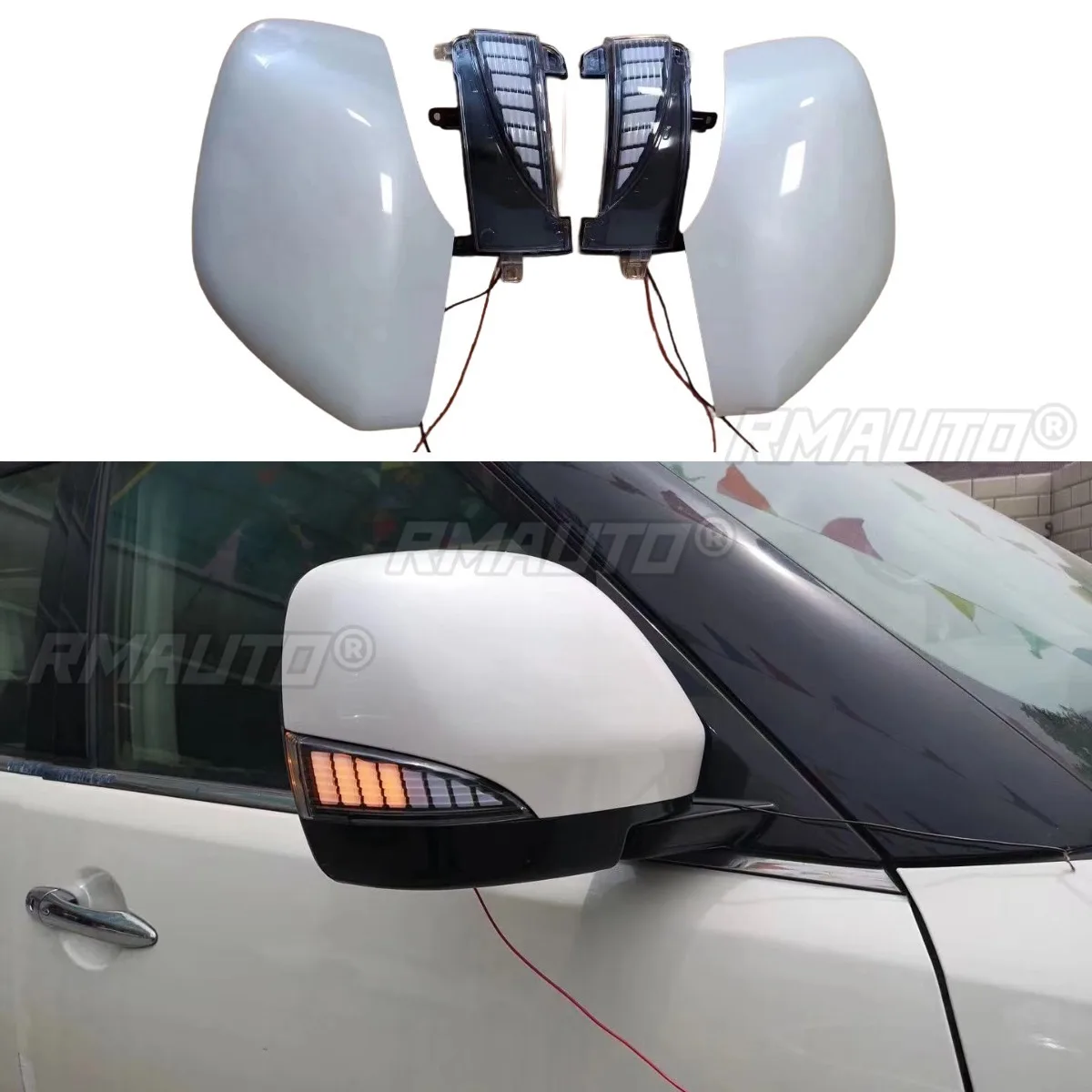 

For Nissan Patrol Y62 2012-2018 Car Rearview Protect Side Mirror Cover Body Kit Rearview Mirror Cover Trim Car Accessories