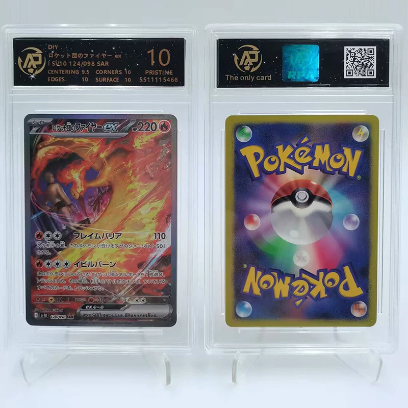 البوكيمون أنيمي بطاقة مخزن جديد PSA تتدرج سلسلة بطاقات Gengar Espeon Ho-Oh Charizard بطاقات البوكيمون لتقوم بها بنفسك بطاقة تصنيف سلسلة البوكيمون