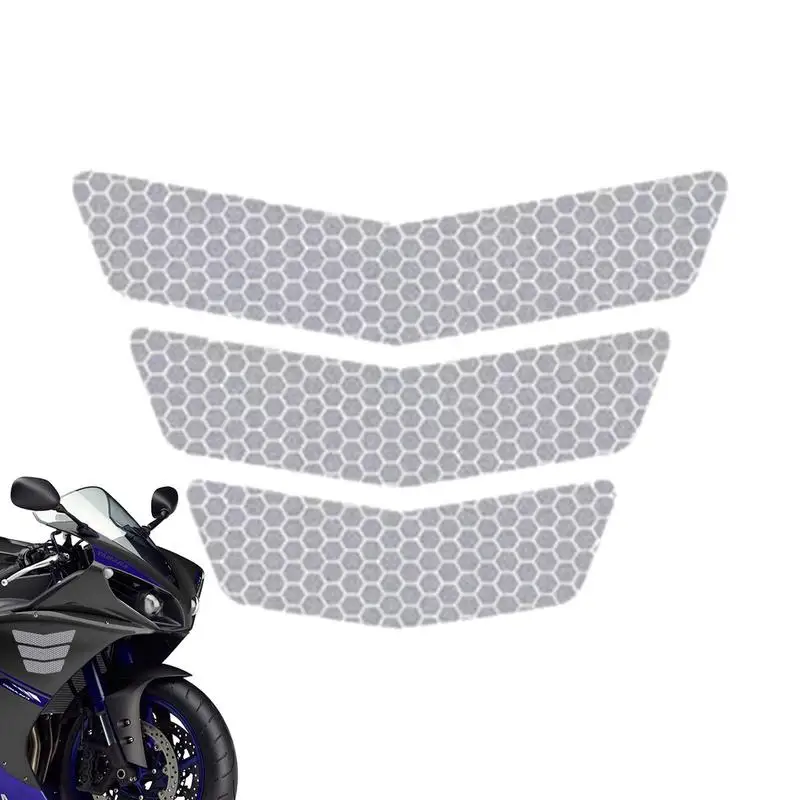 Reflective Bike Stickers Reflective Stickers For Motorcycle 3 Pcs Stickers For Motorcycle Helmets Enhance Safety And Visibility