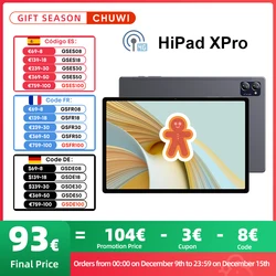 Versión global CHUWI HiPad XPro Tablet de 10 pulgadas Android 12 Unisoc T616 Octa Core 4G LTE 6GB RAM 128GB ROM Cámara dual13MP 8MP 7000mAh Batería Tablets Nuevo 2023