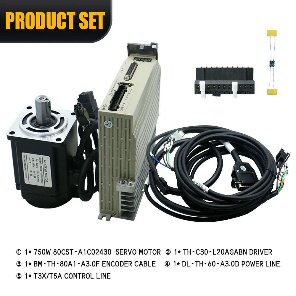 محرك سيرفو للتيار المتردد ، سائق المحرك المتطابق ، 0.75 كيلو وات ، W ، W ، CNC W ، CNC ، من من من من من ، من ، W W W ، 1.27N ،