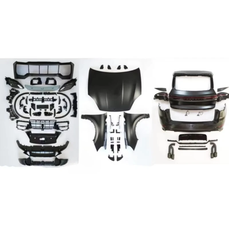 

Car exterior parts Front and rear bumpers for 18-23 Por Cayenne upgrade new 24 9Y0 complete bumper hood wing panel body