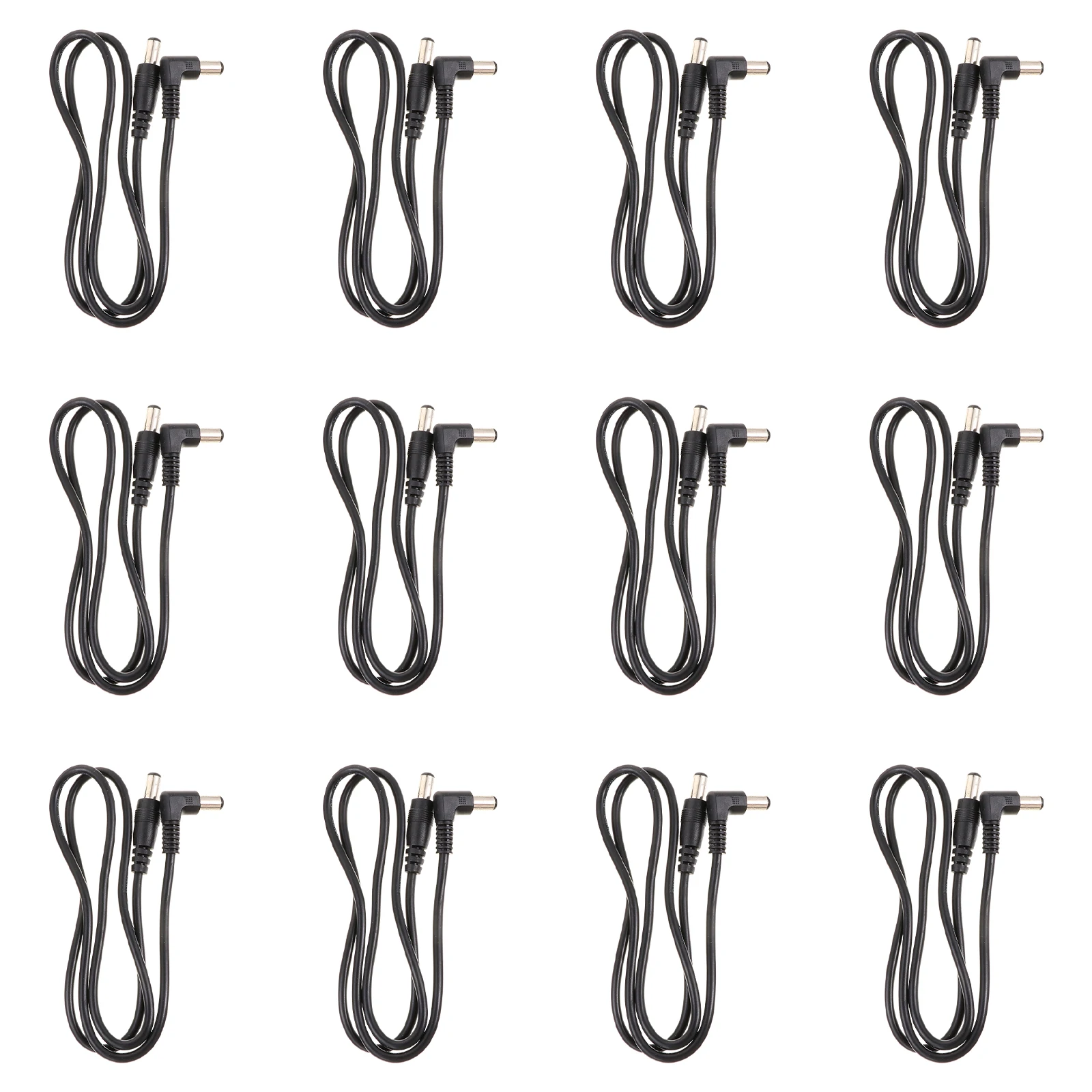 

12 Pcs Power Cable for Guitar Pedal Parts 60CM 5 5 x 2 1mm Male to Male High Fidelity Noise Isolation Lossless Sound Quality