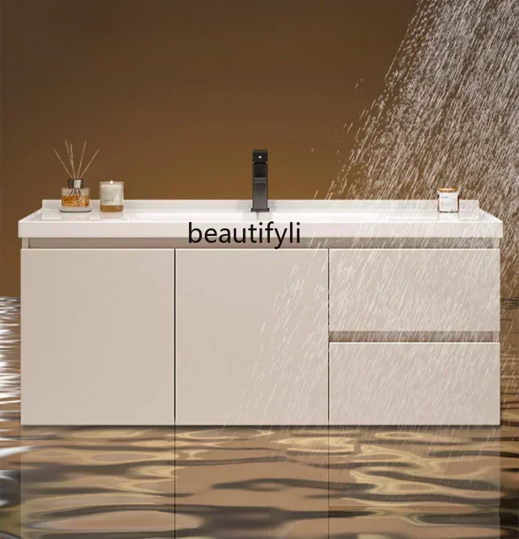 

ls 27New Arrivals h Bathroom Cabinet Combination Smart Integrated Ceramic Light Luxur and Simplicit Washstand Washbasin Counte