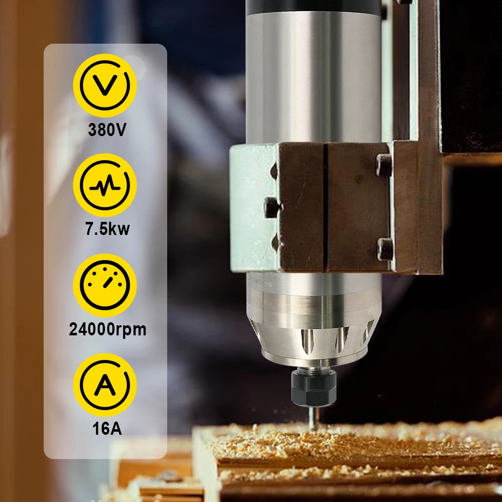 جودة عالية 7.5KW 24000 دورة في الدقيقة BT30 380 فولت 800 هرتز المغزل أداة أوتوماتيكية تغيير المغزل المحرك عزم دوران عالي الطاقة لآلة الحفر