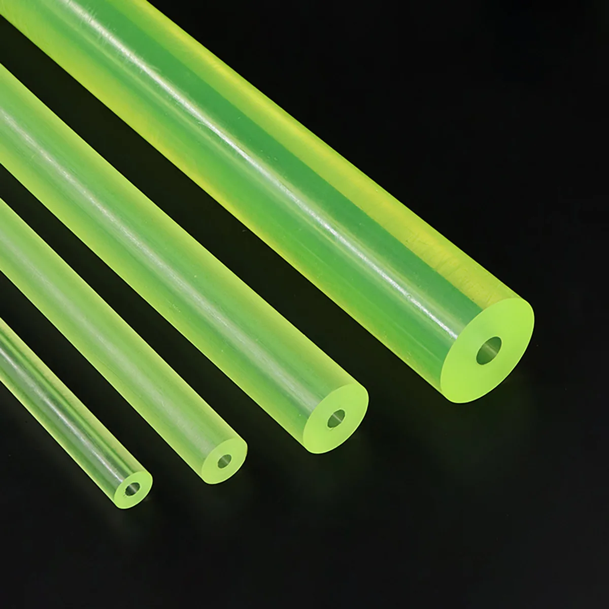 PU Plastic Pipe Bar Polyurethane Hollow Rod Gaskets Shock Absorber OD16-70mm ID6-40mm L240/500mm