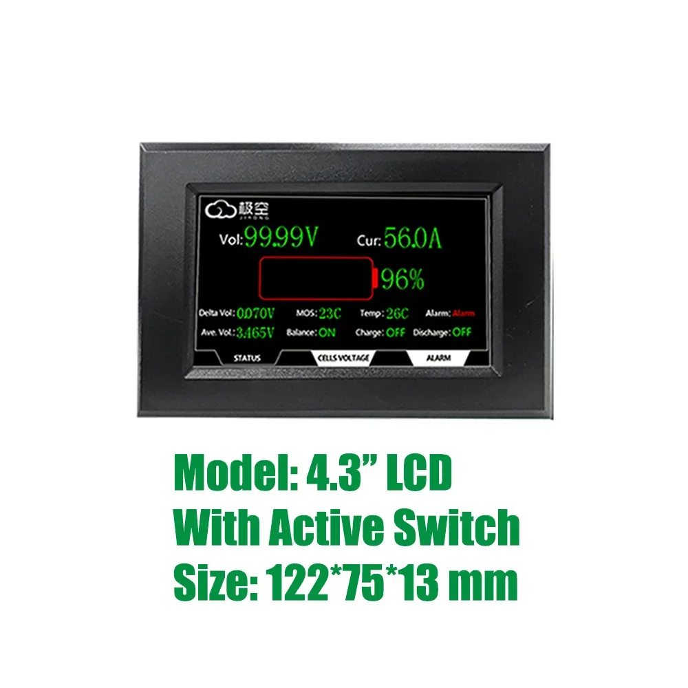 Инвертор JK BMS PB2A16S20P 1A 2A Active Balance 8S 16S 24V 48V 100A 150A 200A CAN RS485 RS232 Накопичение энергии Lifepo4/Li-ion/LTO