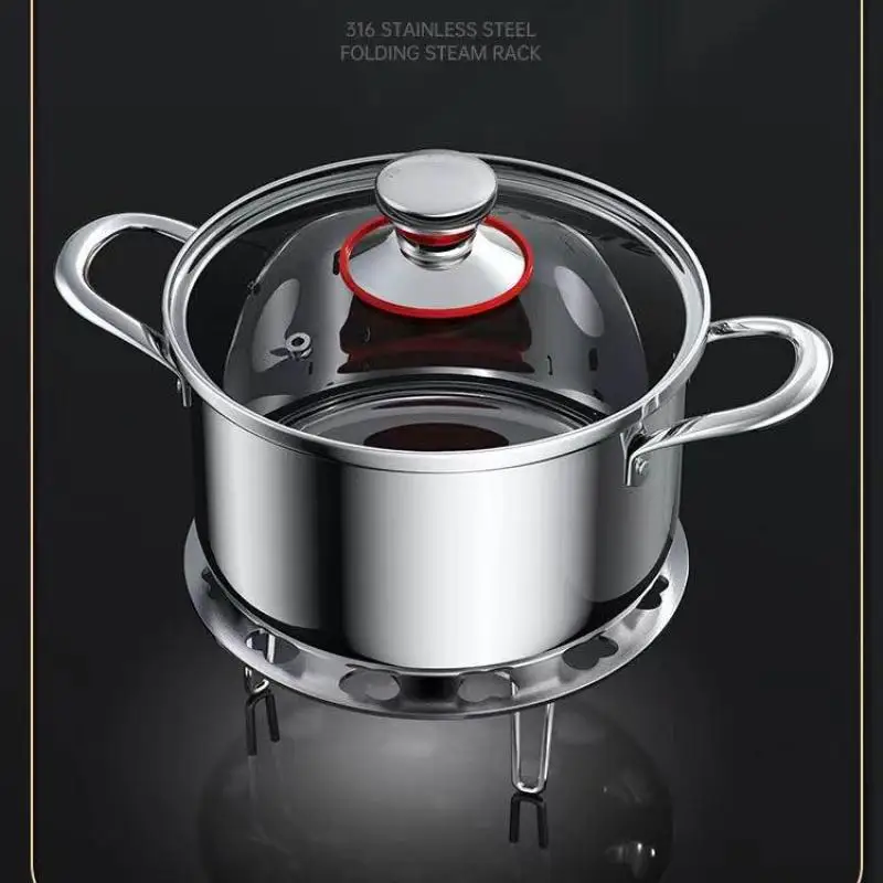 Estante multifuncional para huevos al vapor, rejilla para cocinar a vapor de acero inoxidable, accesorios de cocina duraderos