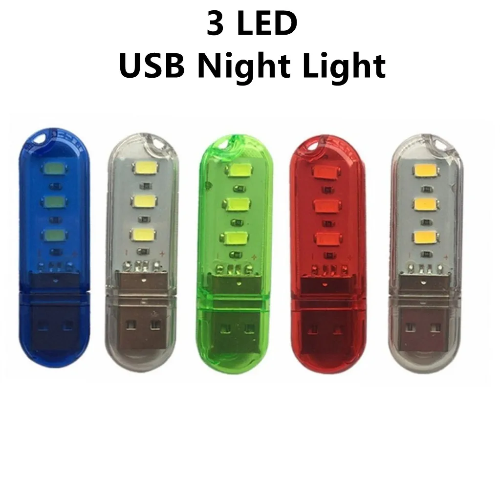 Mini USB Plug Lamp Ultra Bright  USB Night Light Book Lamps LED Eye Protection Reading Book Light for Computer Power Bank Laptop