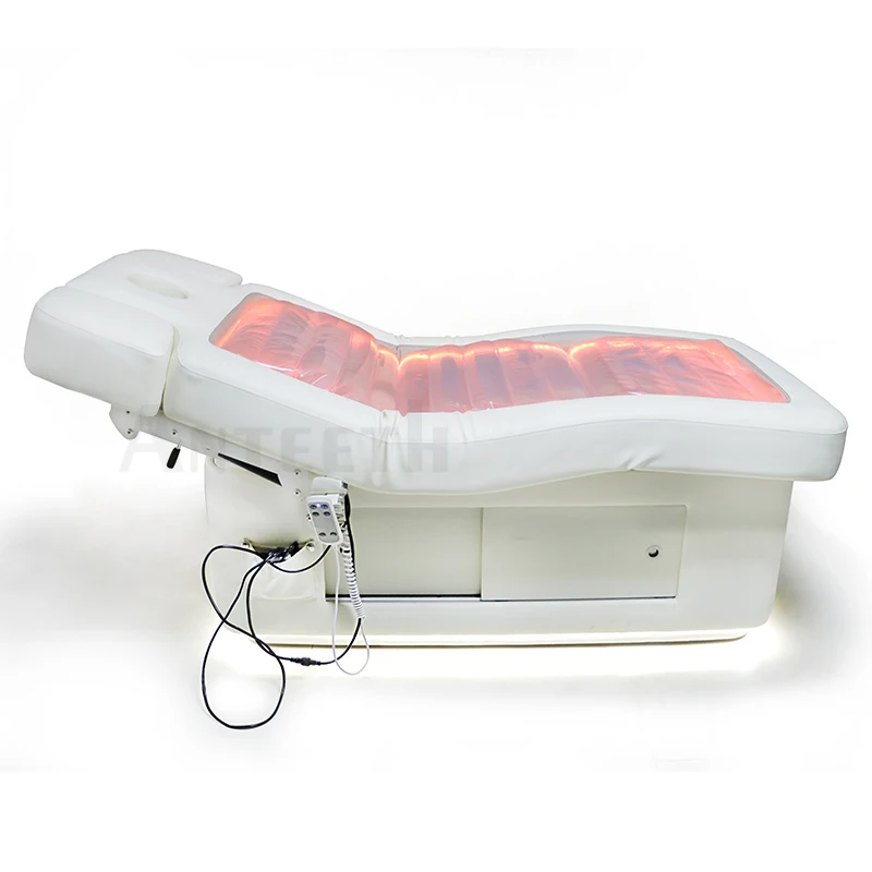 Anteeth Luxury Spa Beauty Salon Treatment Bed Heating Function Water Massage Table Adjustable Thermal Massage Bed