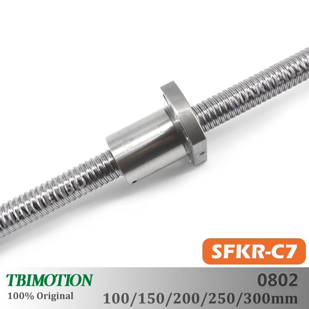 TBI SFKR0802 Ballscrew SFK802 C7 SFKR Ball Nut R8 Lead 2mm Flange Nut CNC Kit High Precision Mini Ballnut 3D Printer Parts Mini