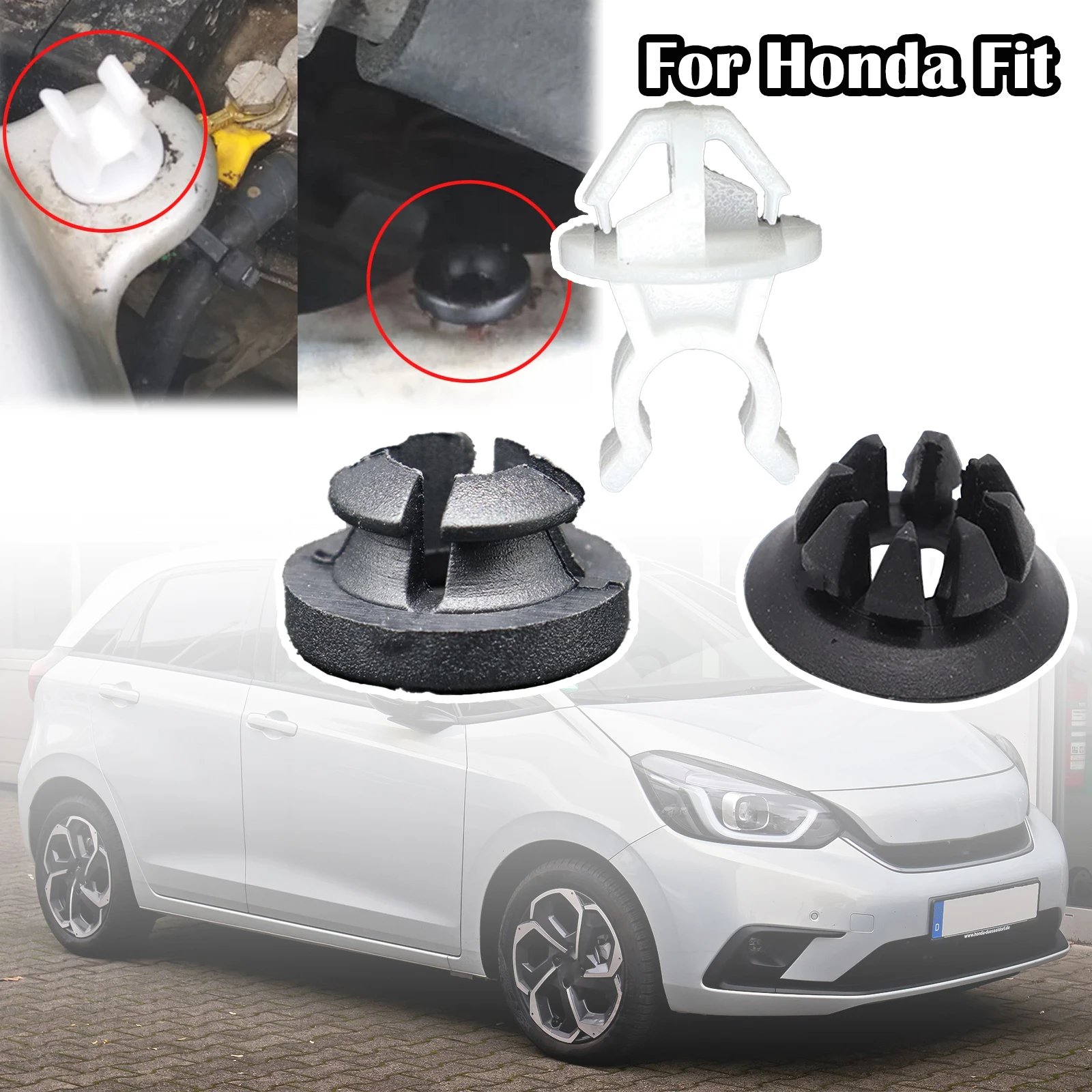 

For Honda Fit GD1 GD3 Jazz Front Hood Bonnet Rod Prop Support Clip Grommet Stay Clamp Fastener Retainer 2003 2004 2005 - 2008