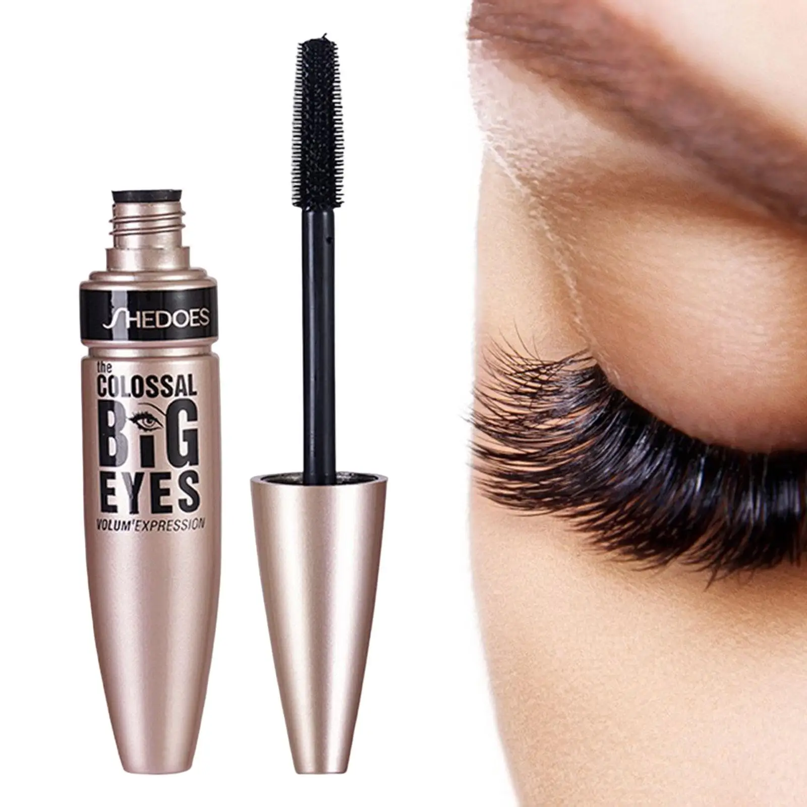 5-6pack Mascara No Smudging Eye Makeup Sweatproof Silicone Soft Brush Girl Gifts