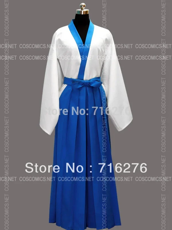 

Custom Made Sliver Soul Cosplay Shimura Shinpachi Kimono Costume,Any size