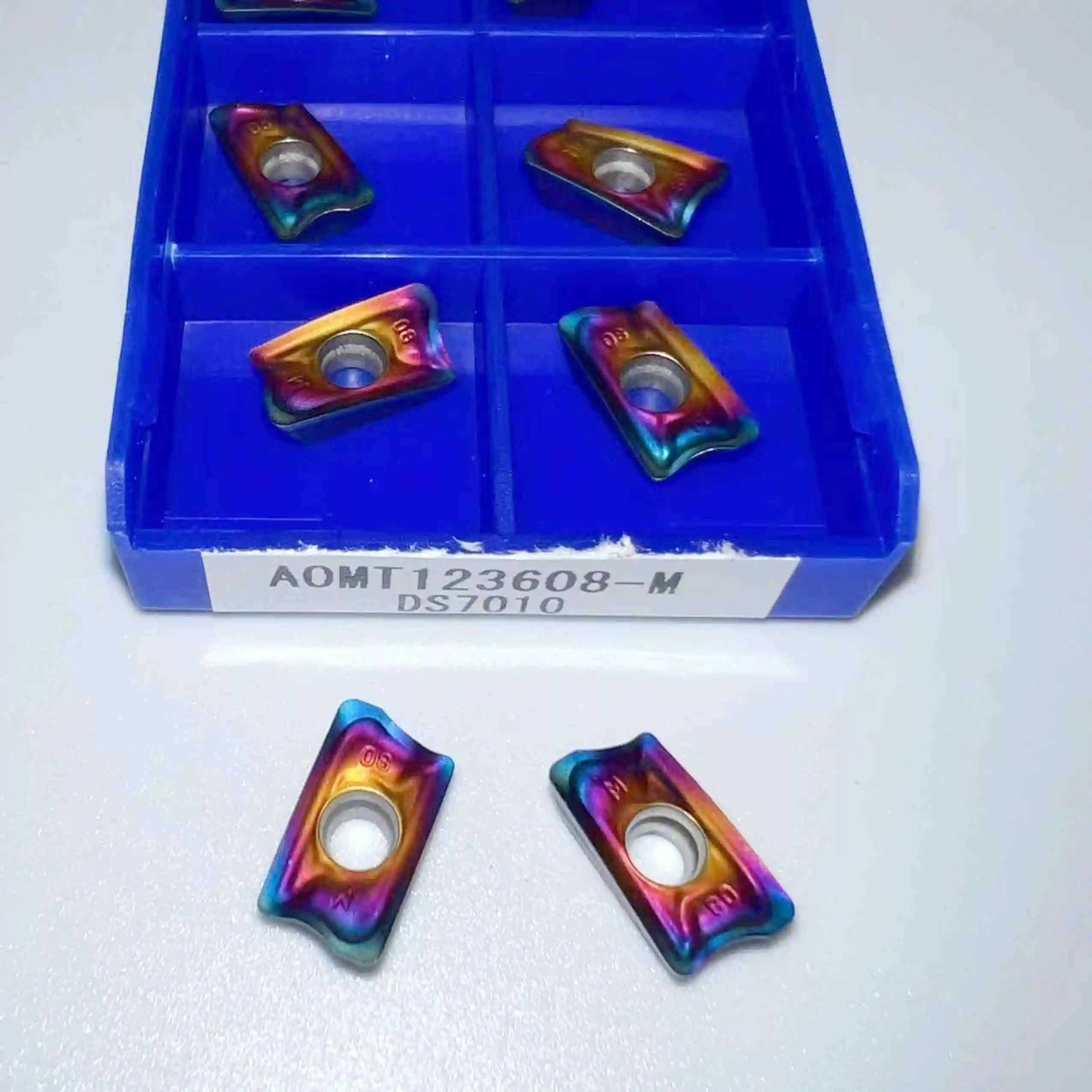 Imagem -06 - Ferramenta de Torneamento de Carbide Insert Alta Qualidade Aomt123608 Peer m Vp15tf Aomt 123608 10 Pcs Aço Inoxidável