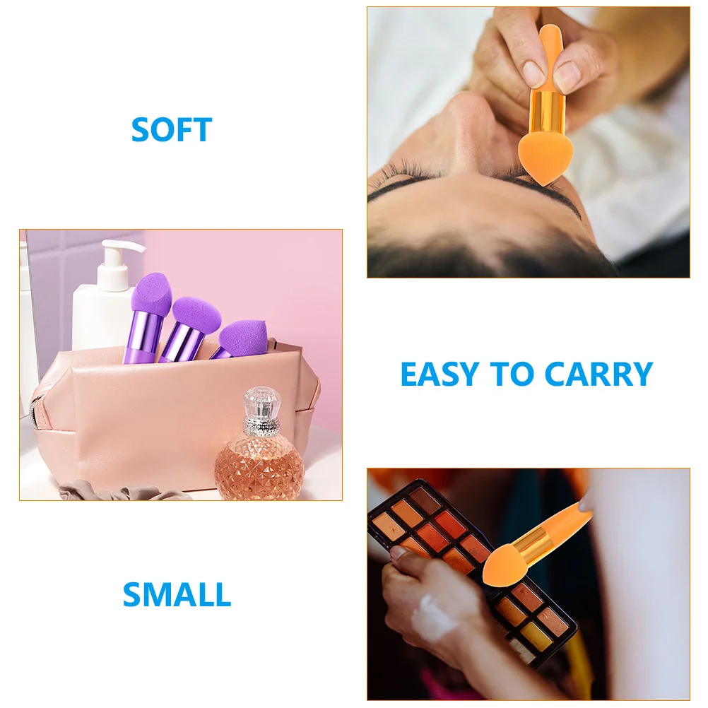 

6Pcs Makeup Sponge Pens Premium Washable Sponges for Face Foundation Blush Concealer Easy Clean Professional Daily Use Beauty