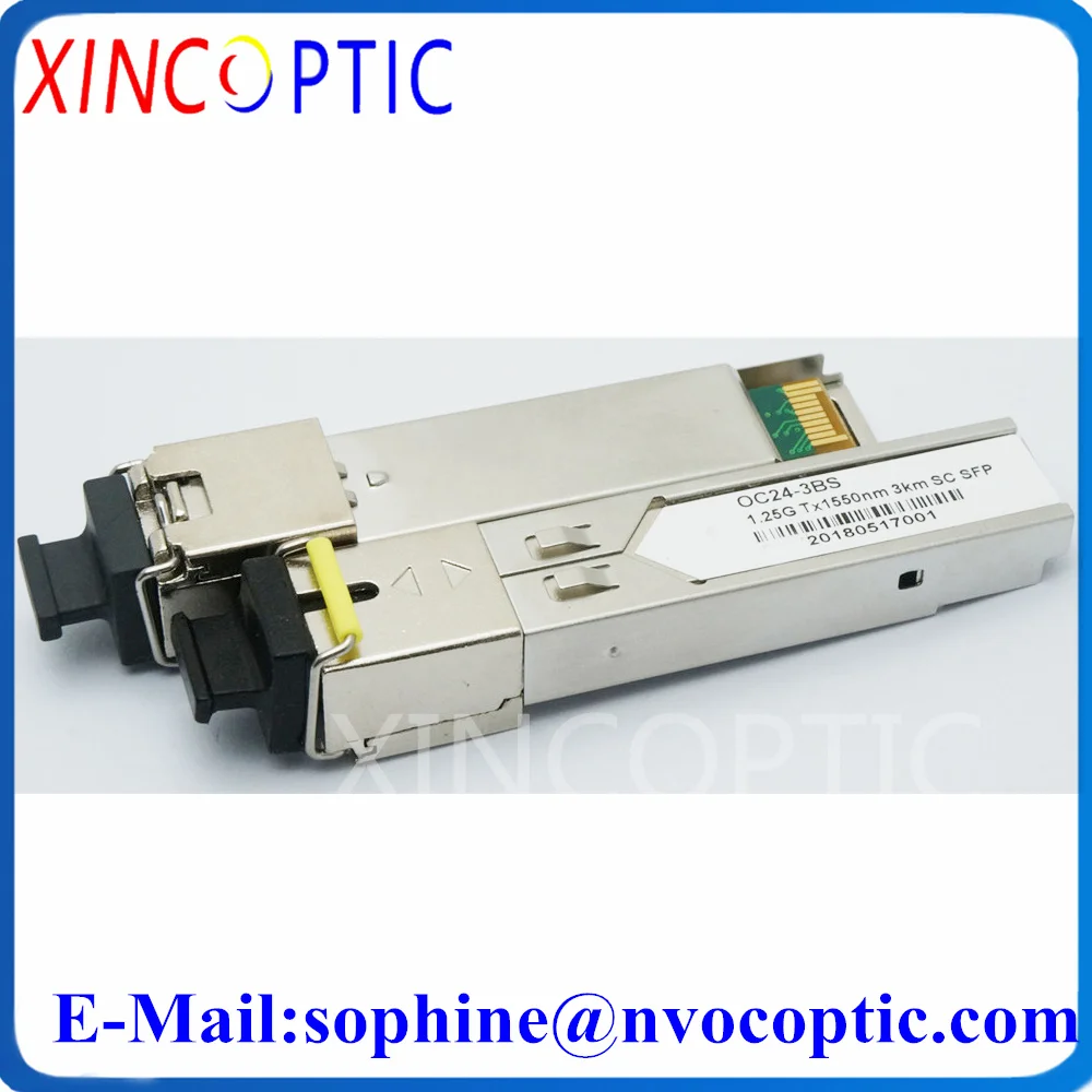 1.25G BIDI LC SC SFP, 1000BASE 1310nm/1550nm 3km 20KM 40KM WDM DDM, Module BiDi Transceiver Compatible with Cisco Code