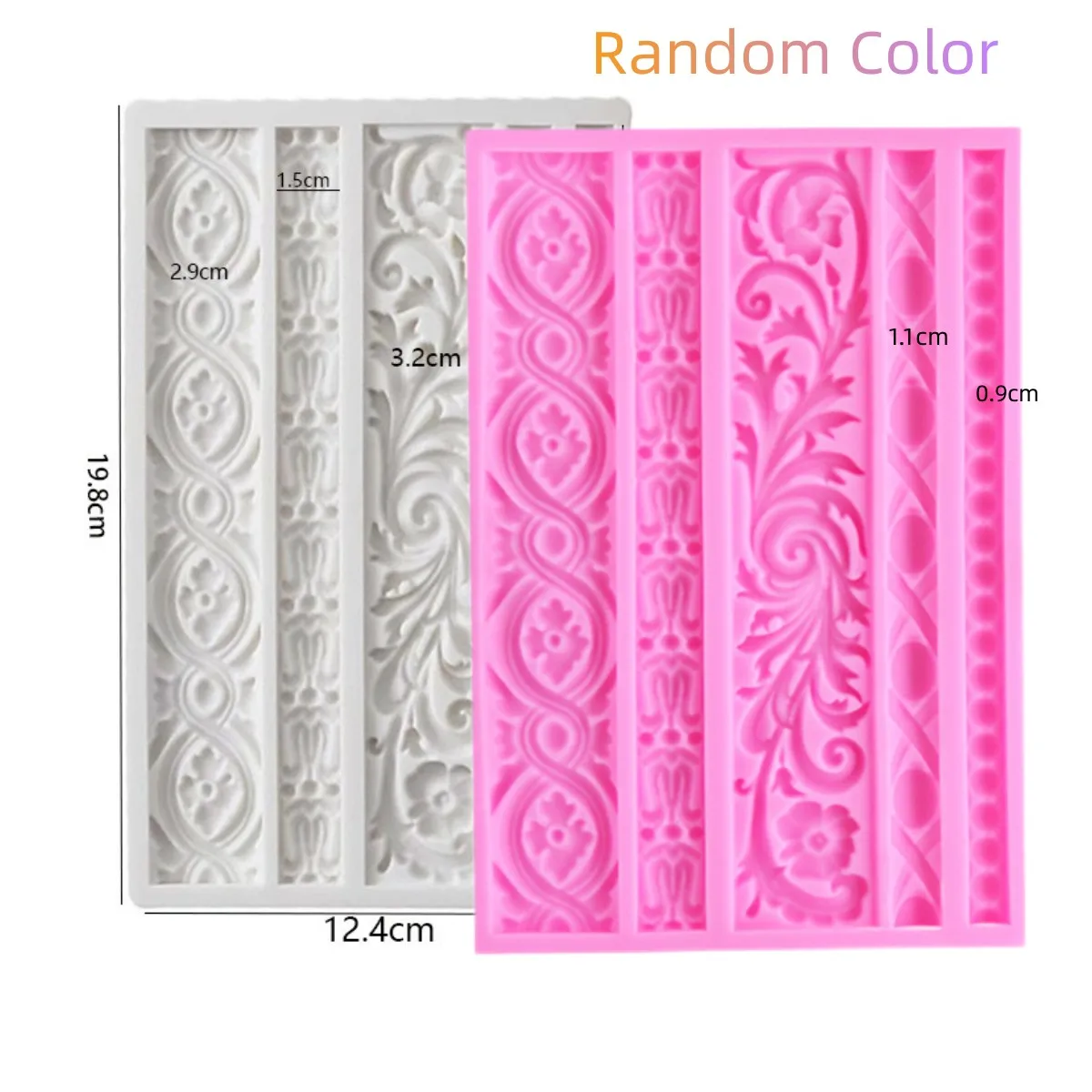 3D European Relief Silicone Mold Kitchen Baking Decoration Tools DIY Fondant Jelly Chocolate Pastry Candy Clay Resin Craft Mould