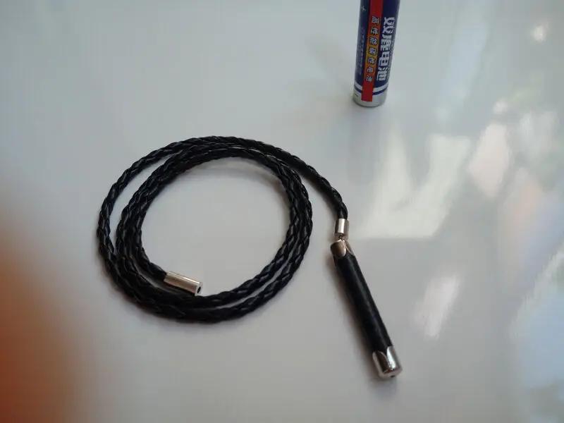 Custom DIY 1/6th Black PU Leather Whip For 12\