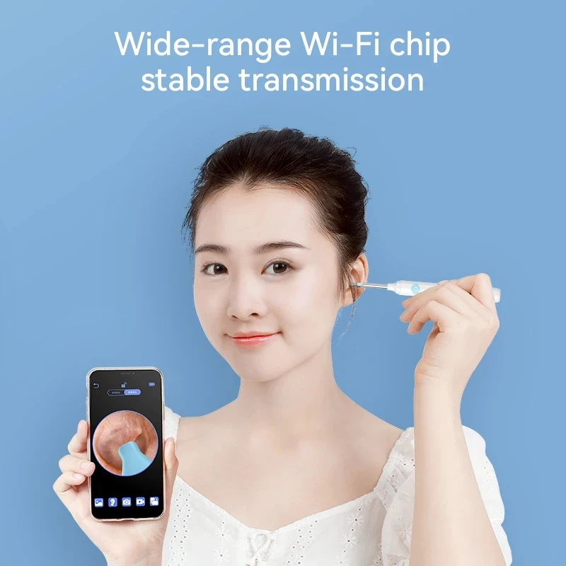 أداة إزالة الشمع بمنظار الأذن البصري الذكي، أداة إزالة الشمع، كاميرا صغيرة للعناية الصحية بالأذن #3