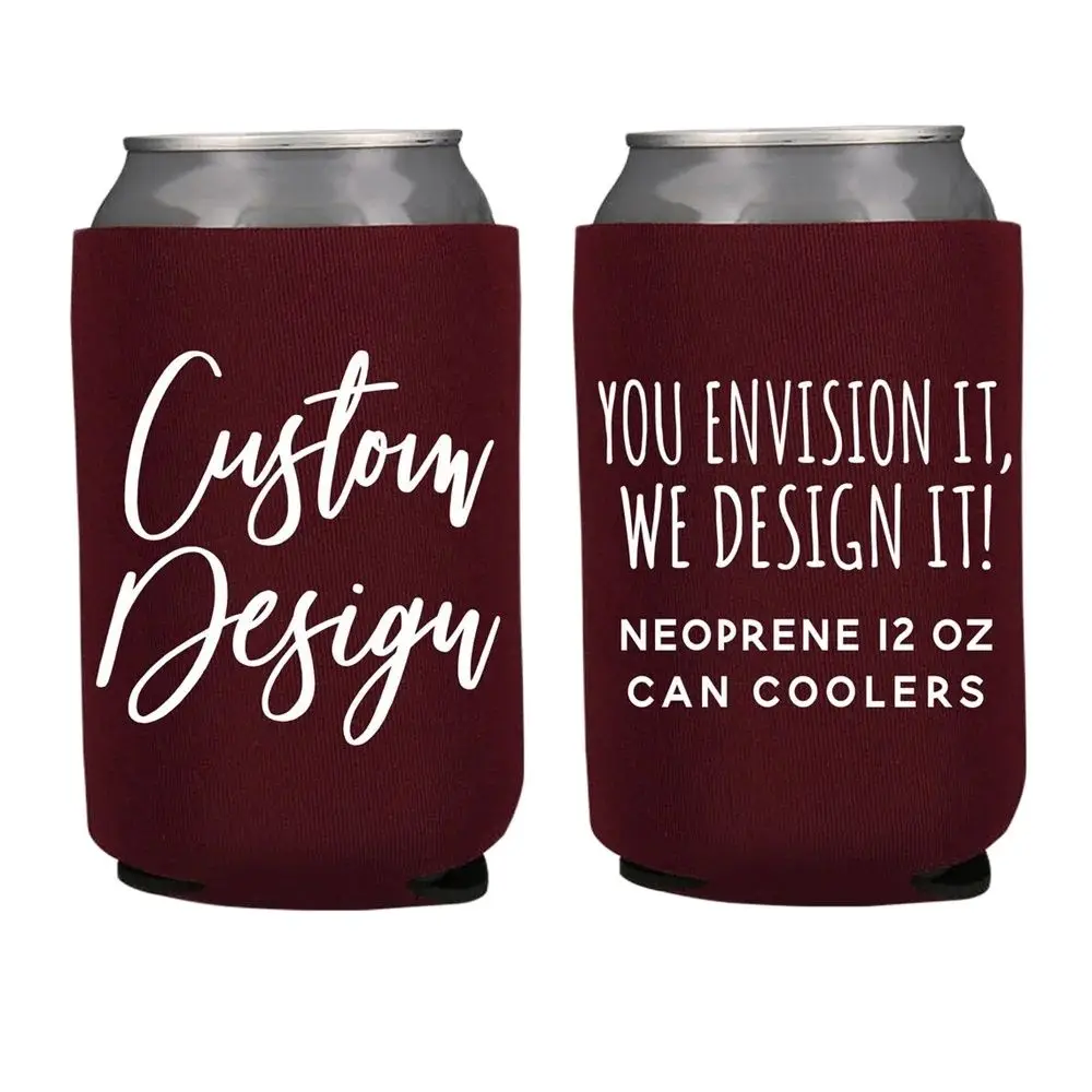 

Custom Neoprene Wedding Can Cooler - Your Custom Design - Wedding Favors, Can Coolers, Wedding Favor, Beer Holder, Party Favors,