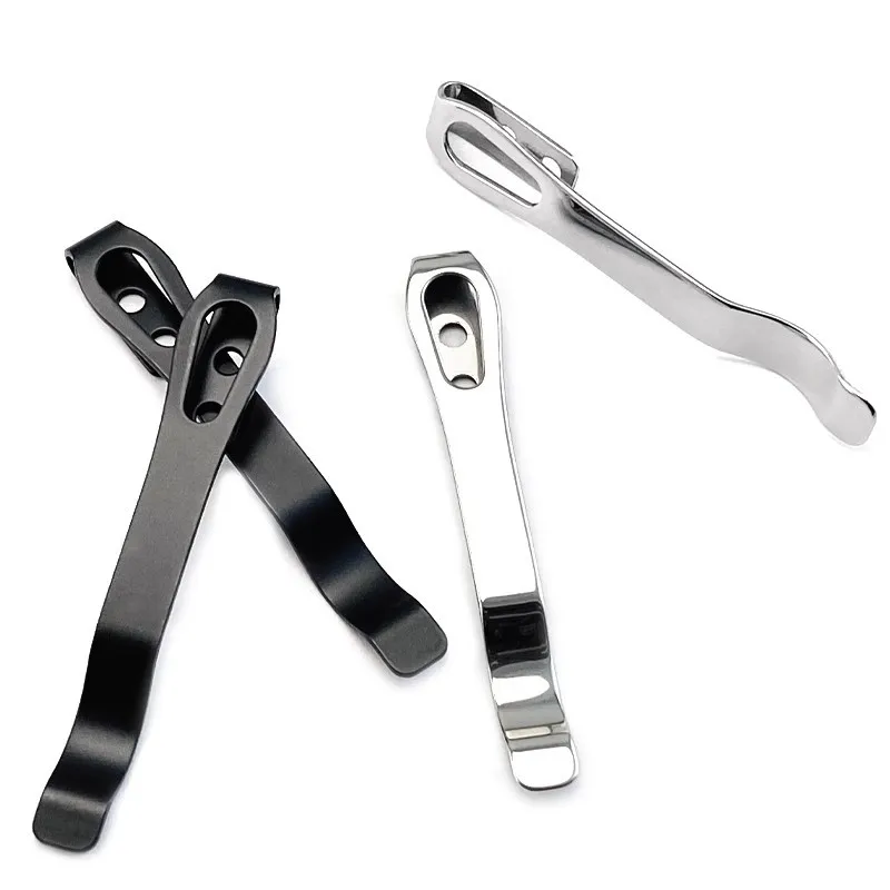 12 Colors 420 Stainless Steel Material Knife Pocket Clip Back Clamp With M2.5 Screws - view 4