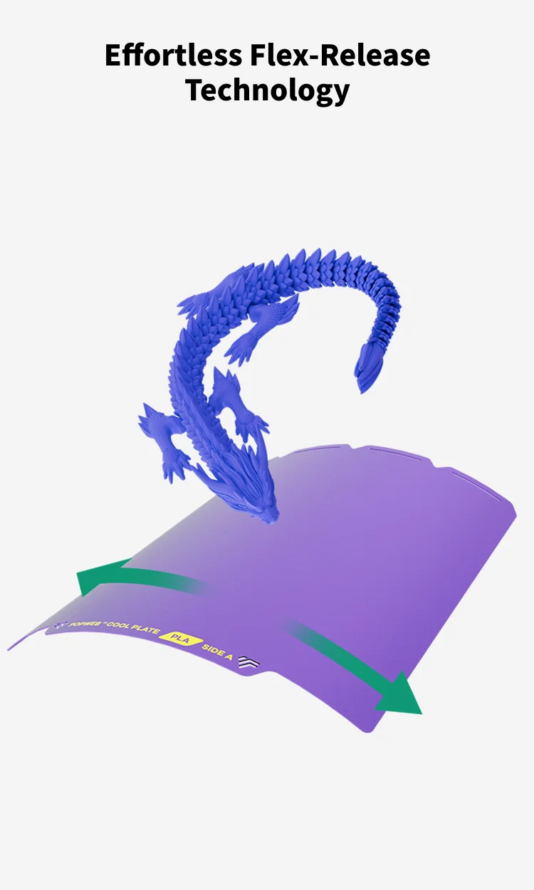 Phaetus Bauplatte Arkfly Cobweb Cool Plate aus Federstahl für unübertroffene Haftung der ersten Schicht U1 Farbe Snapmaker U1 3D-Drucker – Detail 5