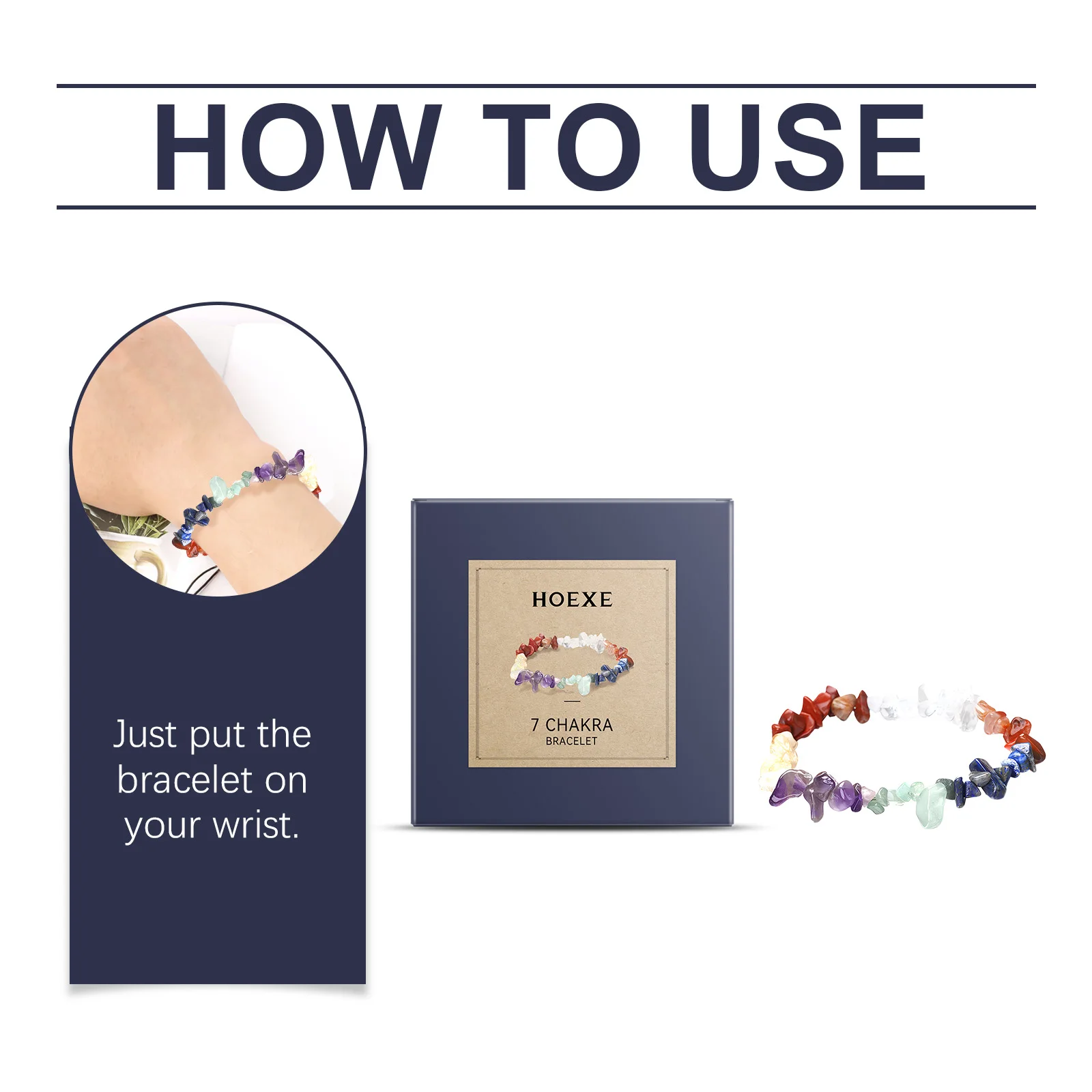 سوار بسبعة ألوان، مجوهرات بسيطة بسبعة ألوان، خرز حجري، عجلة، سوار خرز اليوغا. #5