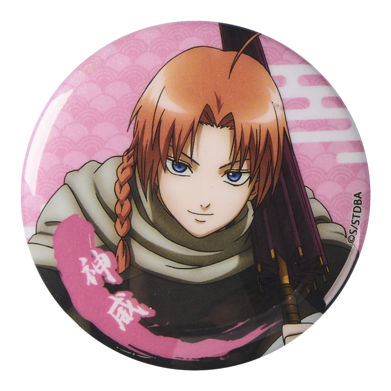 58mm Anime Gintama Sakata Gintoki Hijikata Toushirou Takasugi Shinsuke Cosplay COSTUME Badge Pin SPTE Tinplate Brooch﻿ Prop Gilf