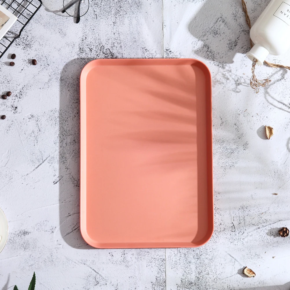 

Bamboo Fiber Food Serving Tray Dessert Plate Snack Dish Fruit Platter Bread Tray For Home Hotel Party Size M Grey