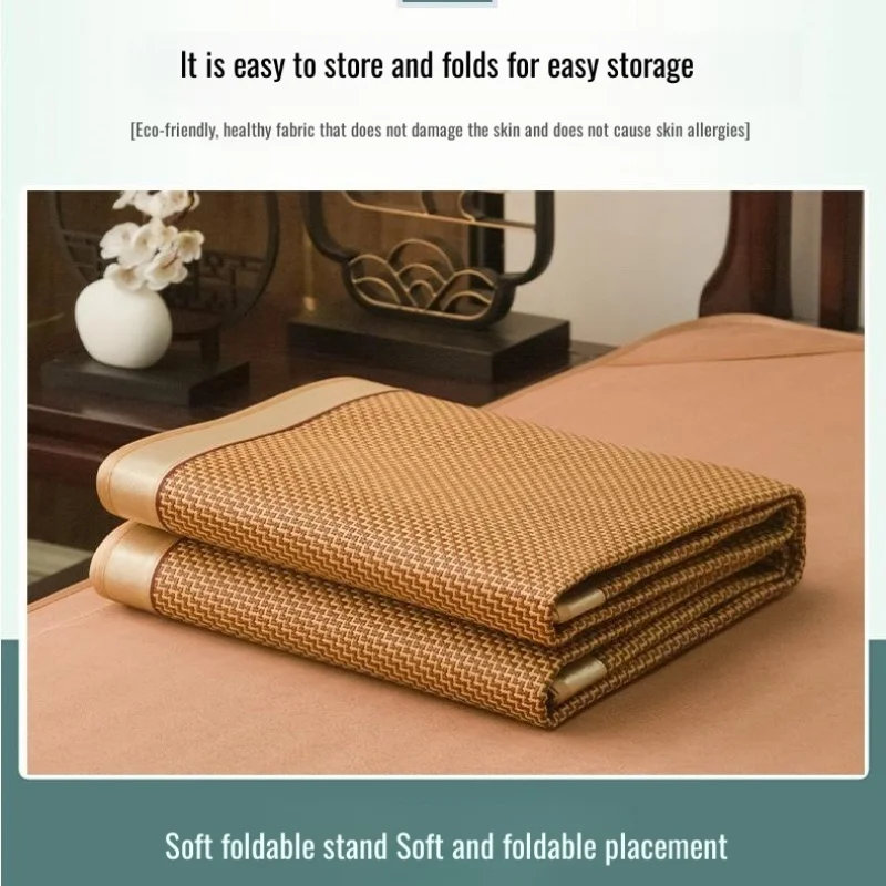 Summer Cool Mat Sleeping Comfortable Mat Rattan Mat Ice Silk Mat Bamboo Mat Sleeping Comfortable Ice Silk Mat