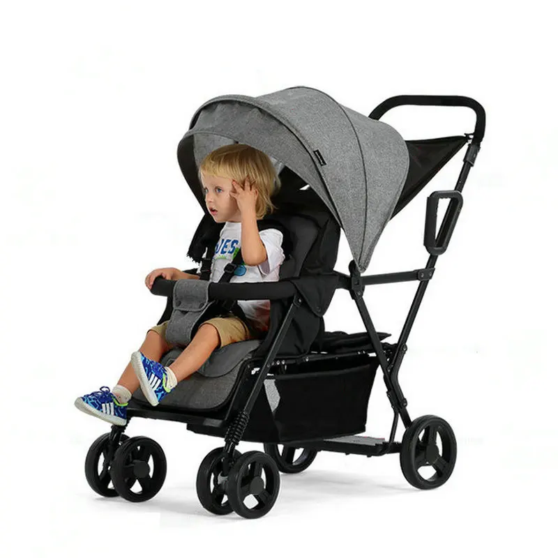 Stroller For Two Children Tandem Stroller Pram Foldable Twins Stroller Sit And Lie