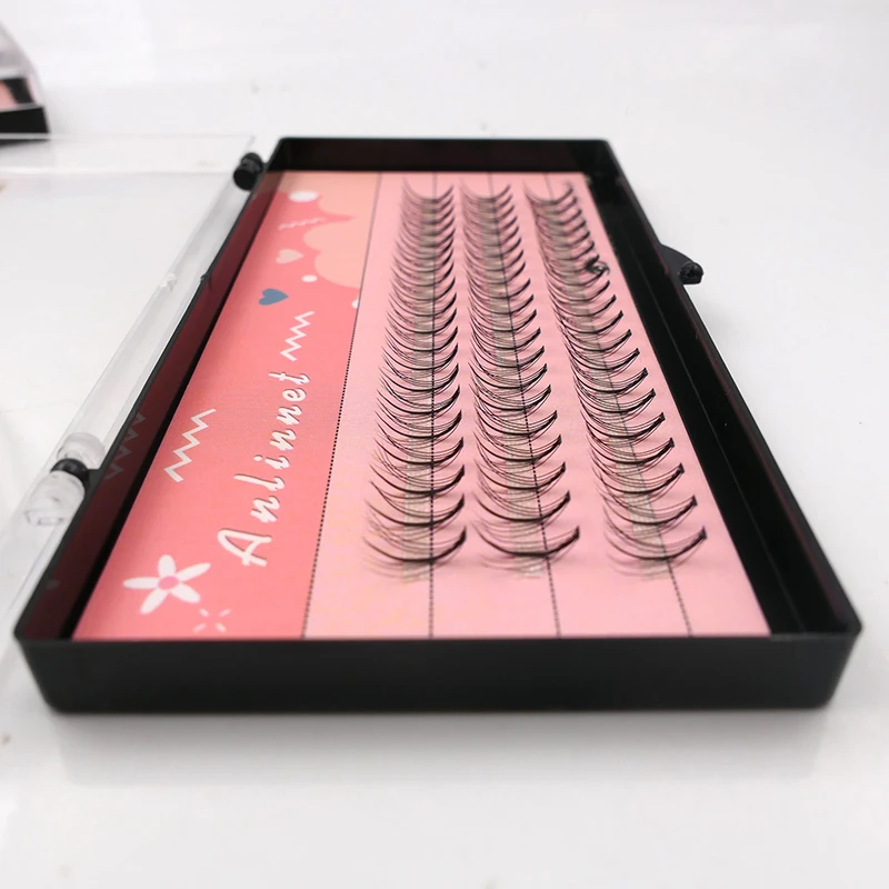 60 tufts of sandwich eyelashes, grafted eyelashes, artificial effect, eyelash extension, comic eyelashes, false eyelashes tool