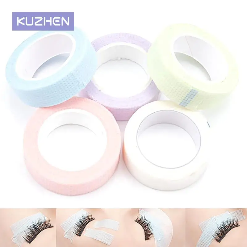 Breathable Eyelash Tape Easy to Tear Medical Tape Non-woven Cloth Eyelash Extension Adhesive Tape Hand Eye Stickers Makeup Tools