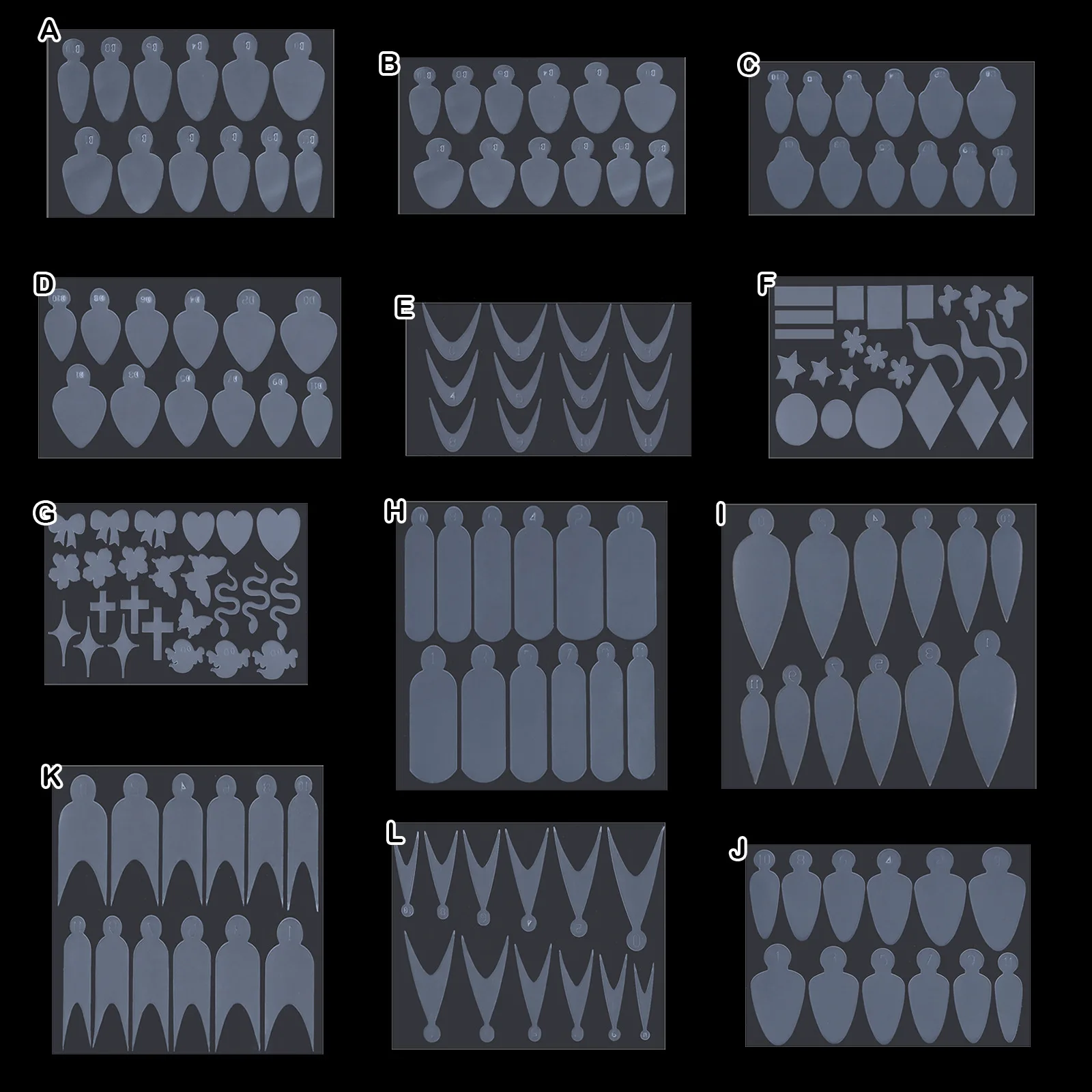 Almohadillas de silicona para formas de uñas duales, puntas falsas para extensión de Gel, construcción rápida, reutilizable, molde adhesivo para