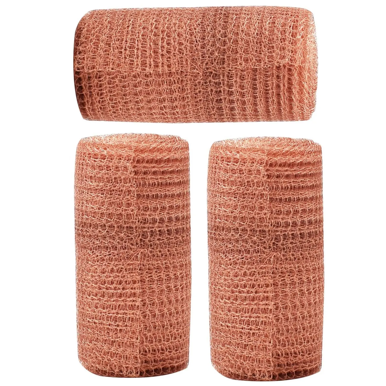 

Copper Mesh 3Meter Pure 100% Copper Wire Mesh Roll DIY Multipurpose Copper Knitted Wire Mesh for Pest, Mice and Rodent Control