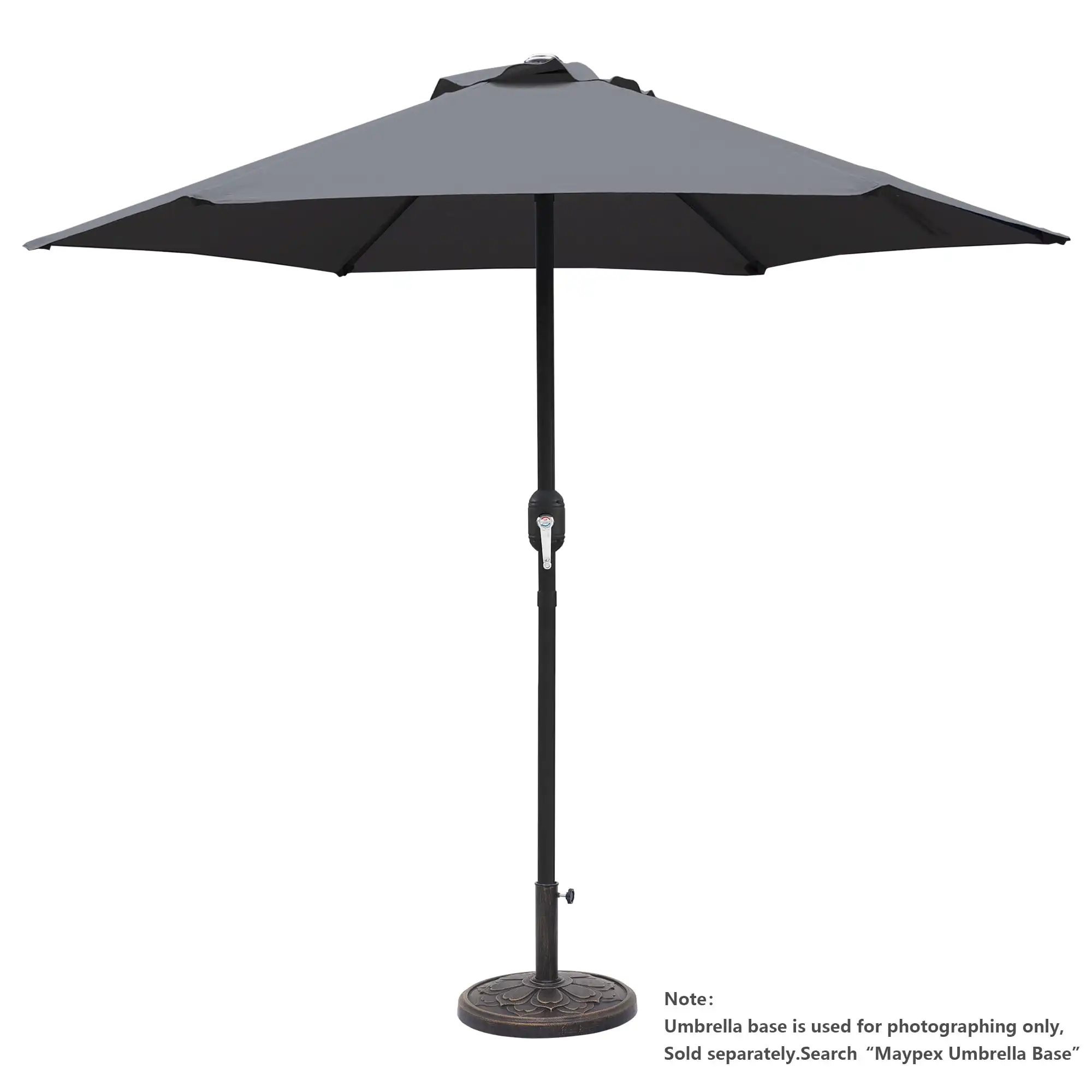 

7.5ft Patio Umbrella with Crank Handle Outdoor Market Umbrella with 6 Sturdy Umbrella Ribs Waterproof