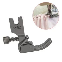 1PCS P952 Adjustable For Flat Wagon Steel Closing Wrinkled Folds Foot Industrial Sewing Machine Presser Foot/Feet With Screw