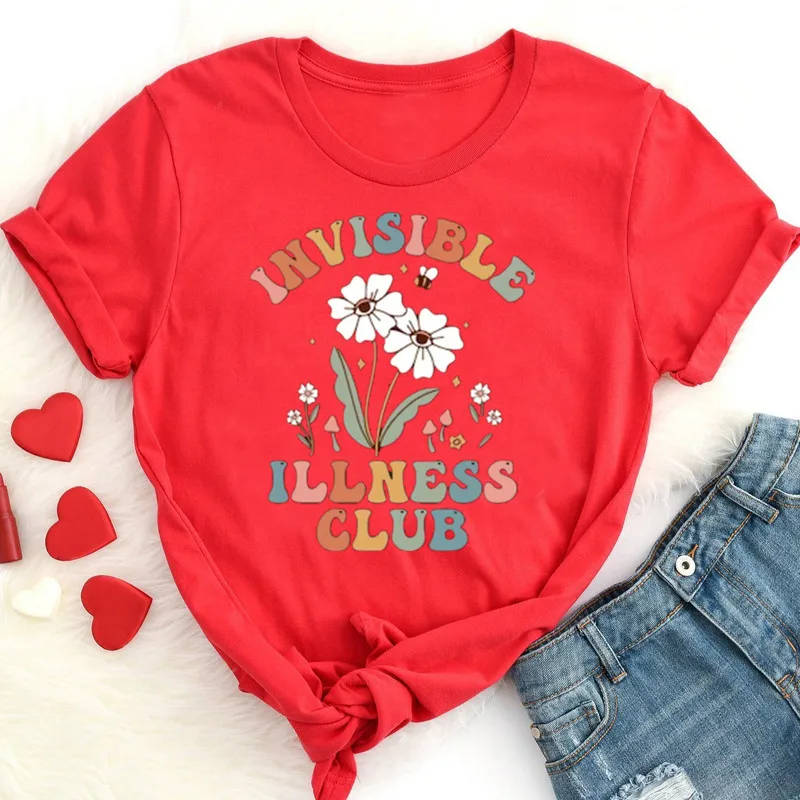Funny flower picture Women Fashion O Neck Short Sleeve Top Tees 100% Cotton Streetwear harajuku Kawaii y2k goth  Drop shipping