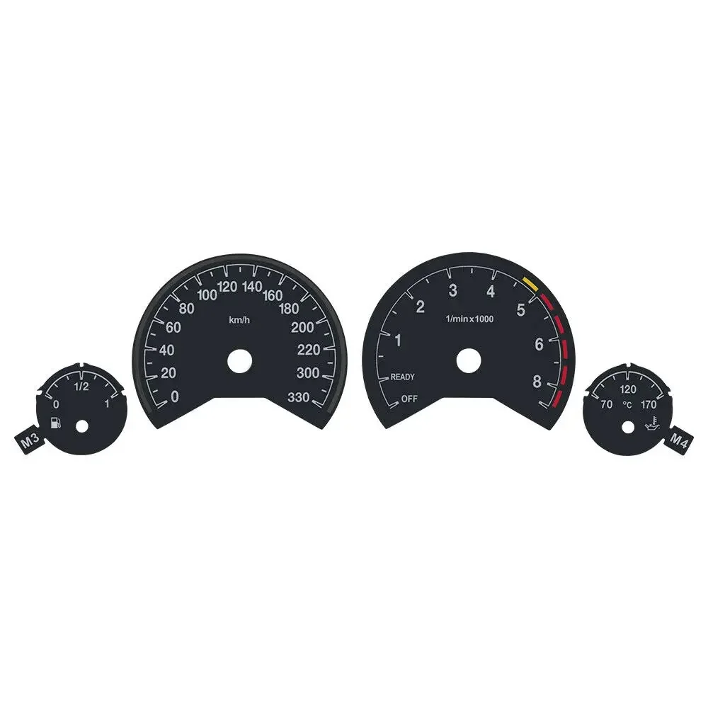 

Gauge Face Overlay for BMW F30 F31 F34 F32 F33 F36 Instrument Cluster 3M 330KM/H 260KM/H