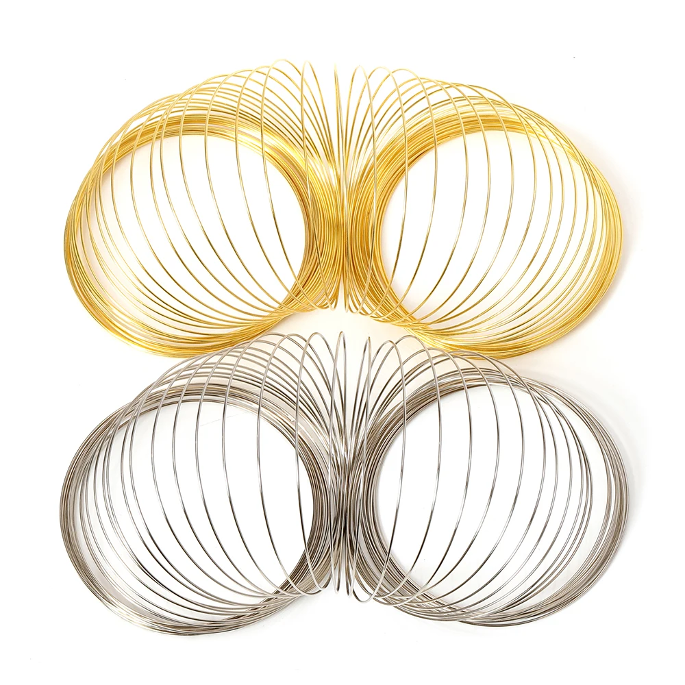 100 Loops Memory Beading Steel Wire Loop Circle 55/60/115mm for Beading Bangle Bracelet Making DIY Jewelry Making Wholesale - Image 3