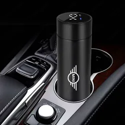 For Mini F54 F55 F56 F57 F60 Cooper ONE Countryman Clubman JCW 304 Stainless Steel Intelligent Temperature Measuring Thermos Cup